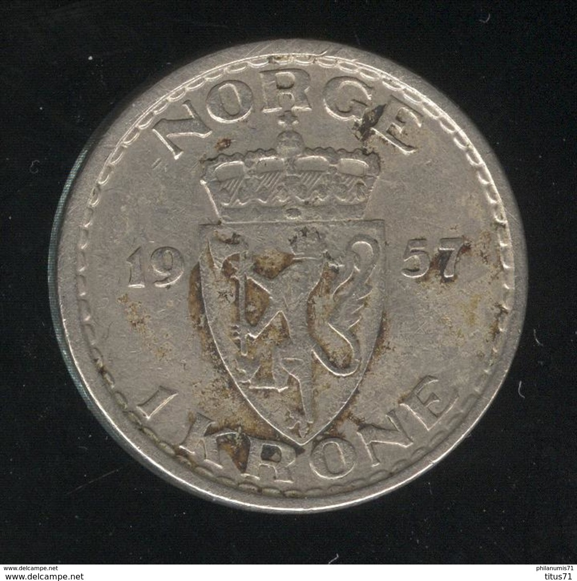 1 Couronne Norvève / Norge 1957 - TTB - Norvège