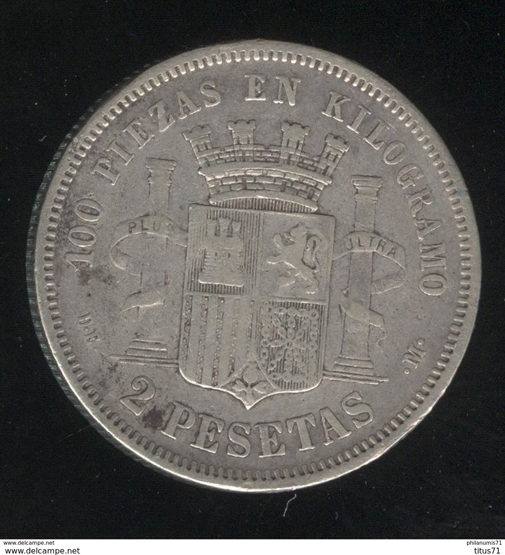 2 Pesetas Espagne 1870 - Gouvernement Provisoire - Sammlungen