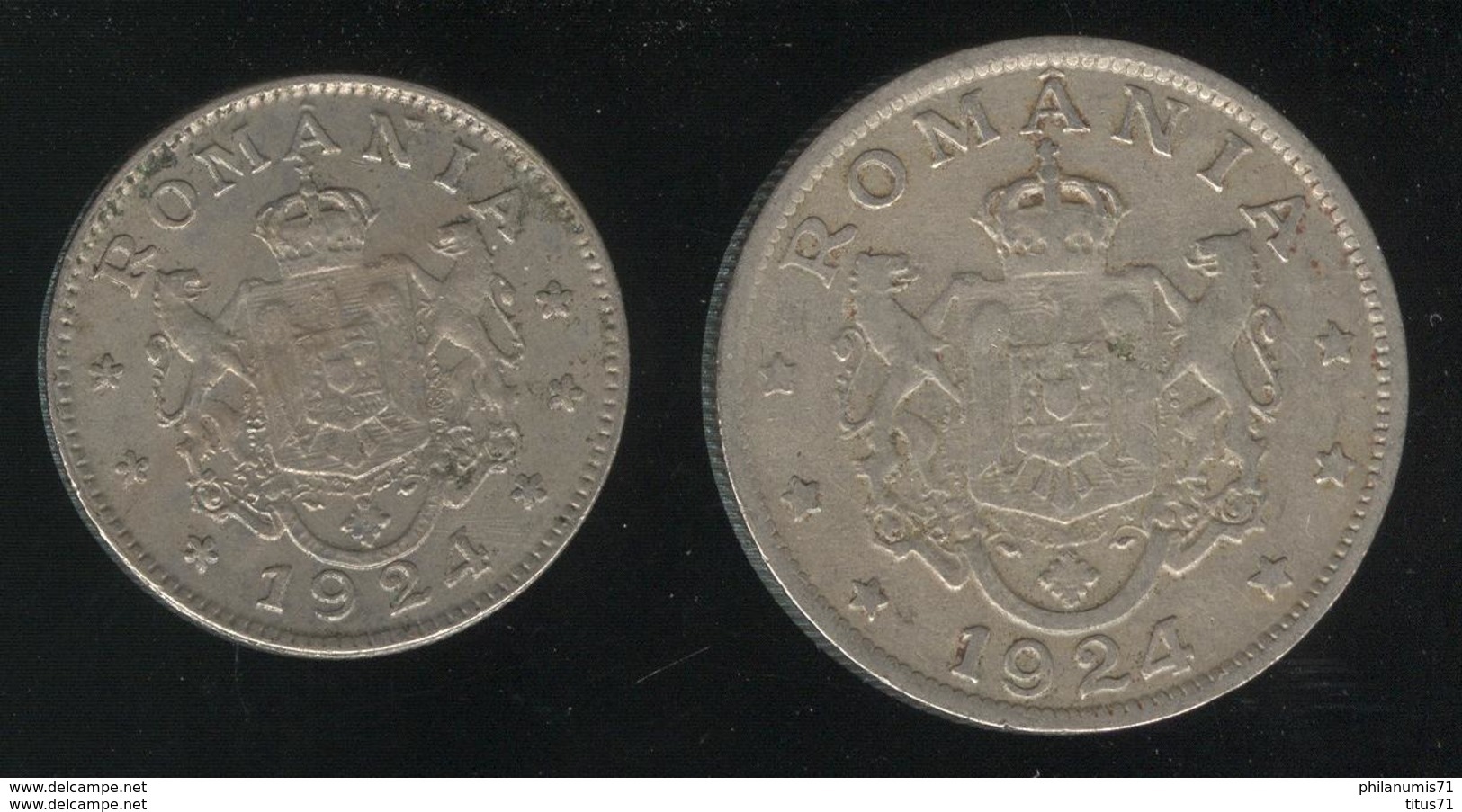 Lot Roumanie / Romania - Bon Pour 1 Leu Et 2 Lei - 1924 - Roumanie