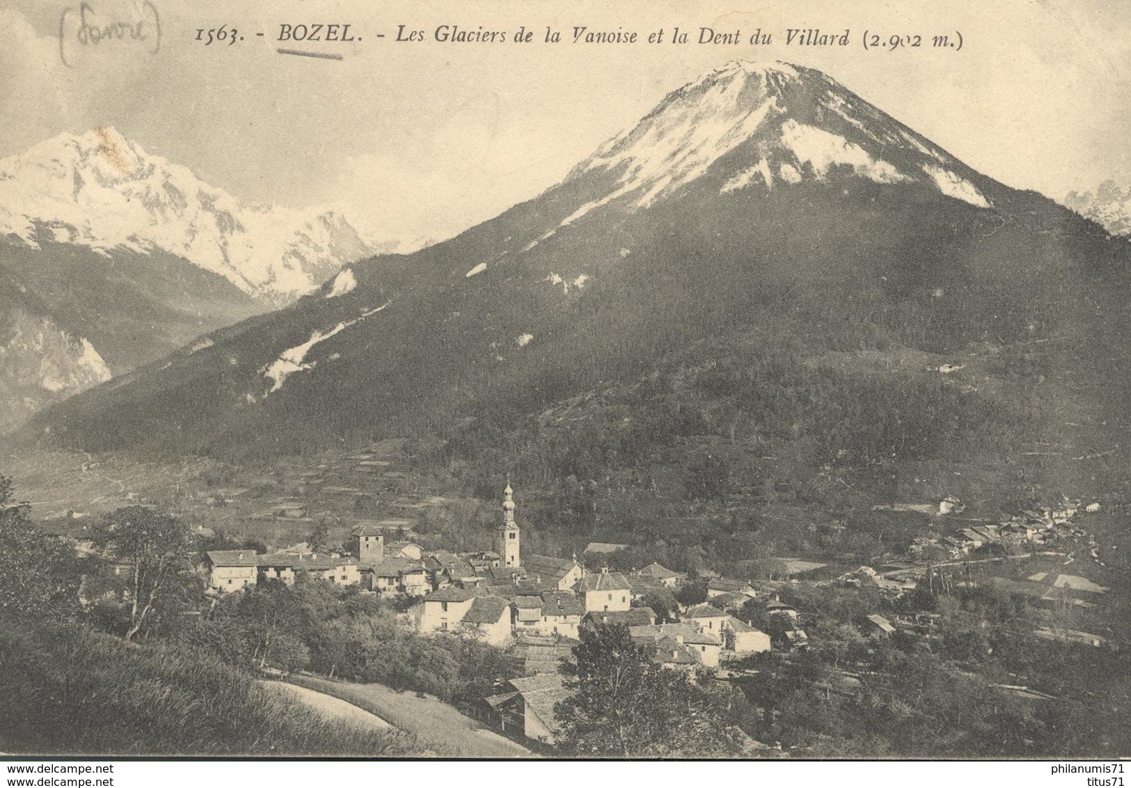 CPA  Bozel - Glaciers De La Vanoise - Dent Du Villard -  Circulé 1913 - Bozel