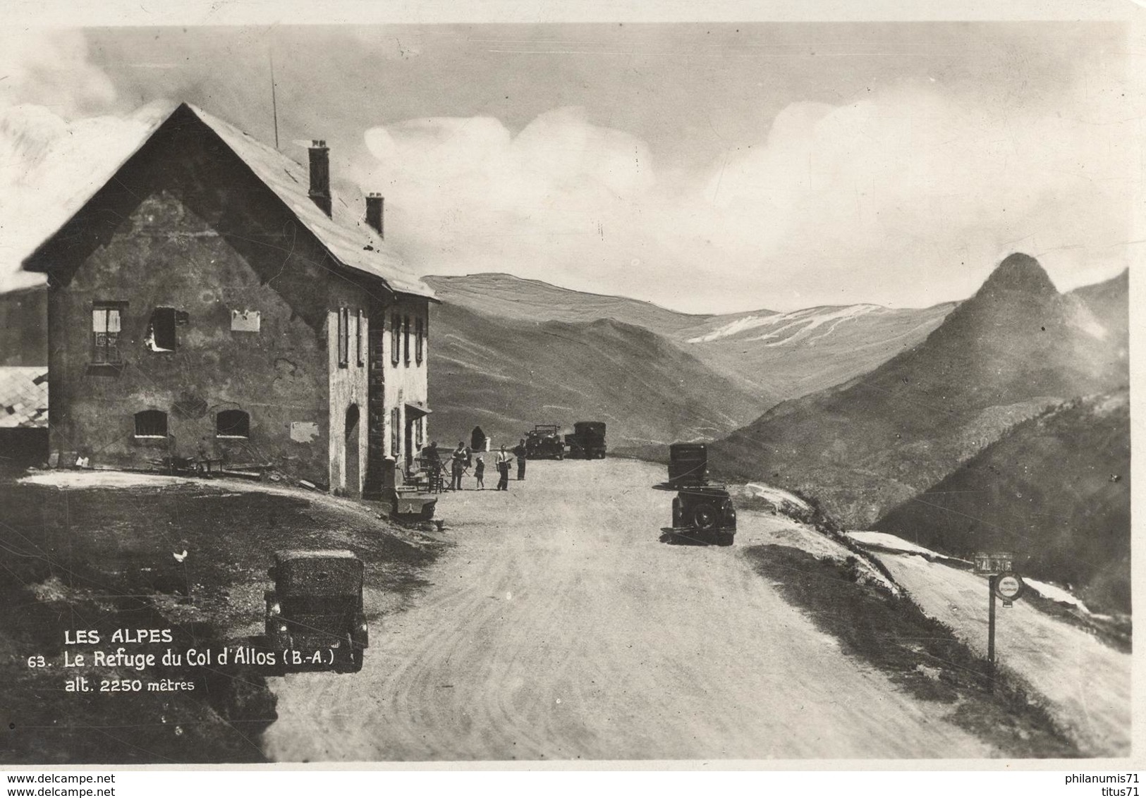 CPA  Les Alpes - Refuge Du Col D'Allos - Non Circulé - Otros & Sin Clasificación