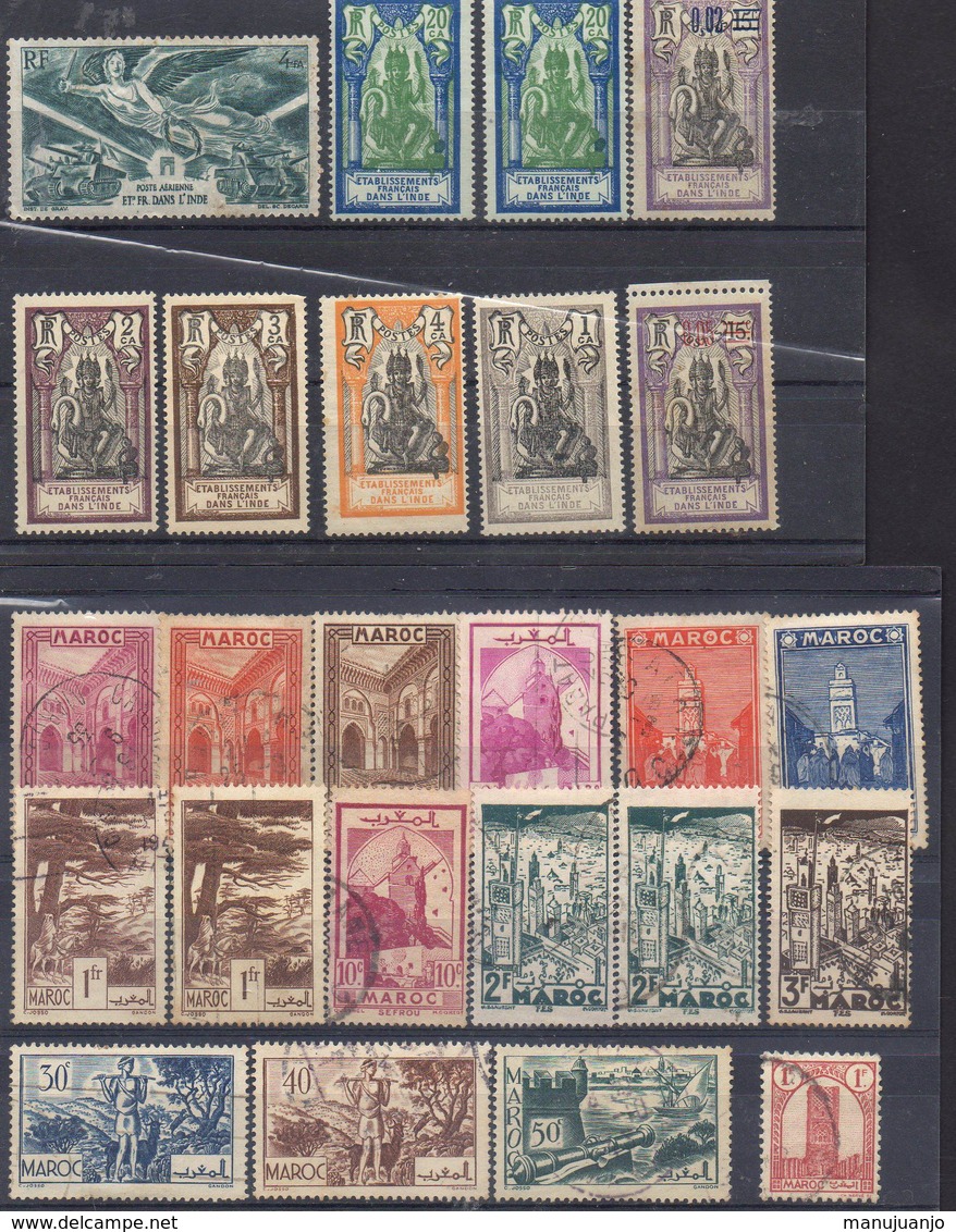 FRANCE Et AFRIQUE  !  Timbres Anciens Et AERIENS De L'INDE Et Du MAROC Depuis 1920 ! NEUFS - Unused Stamps