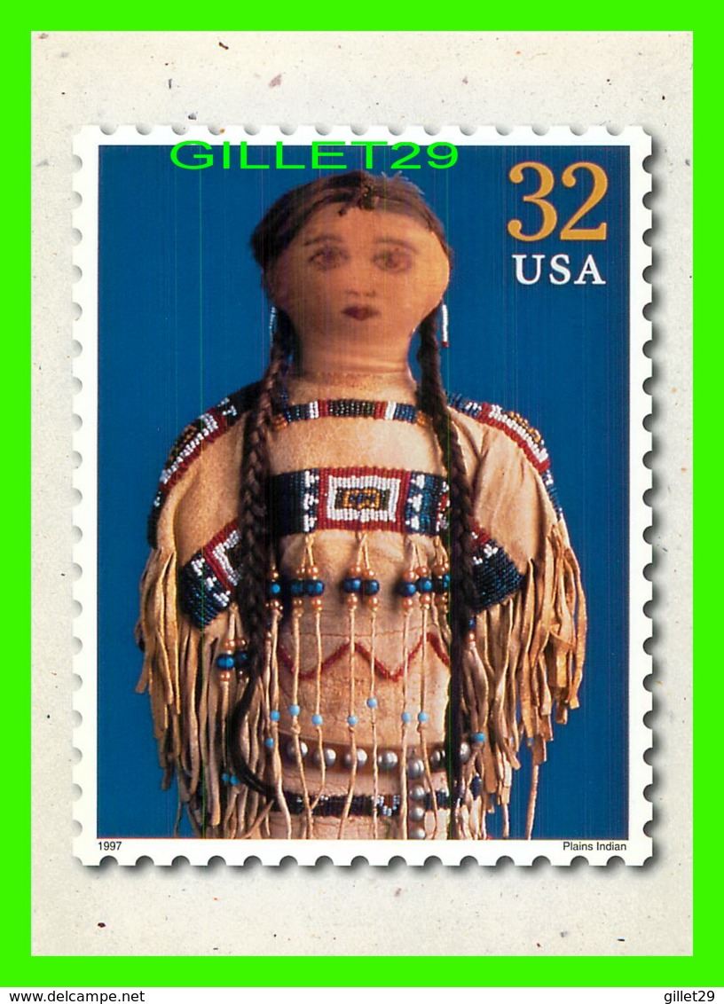 TIMBRES REPRESENTATIONS - CLASSIC AMERICAN DOLLS, PLAINS INDIAN, 1920'S - - Timbres (représentations)