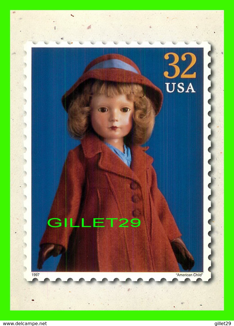 TIMBRES REPRESENTATIONS - CLASSIC AMERICAN DOLLS, AMERICAN CHILD, 1892 AND 1991 - - Timbres (représentations)