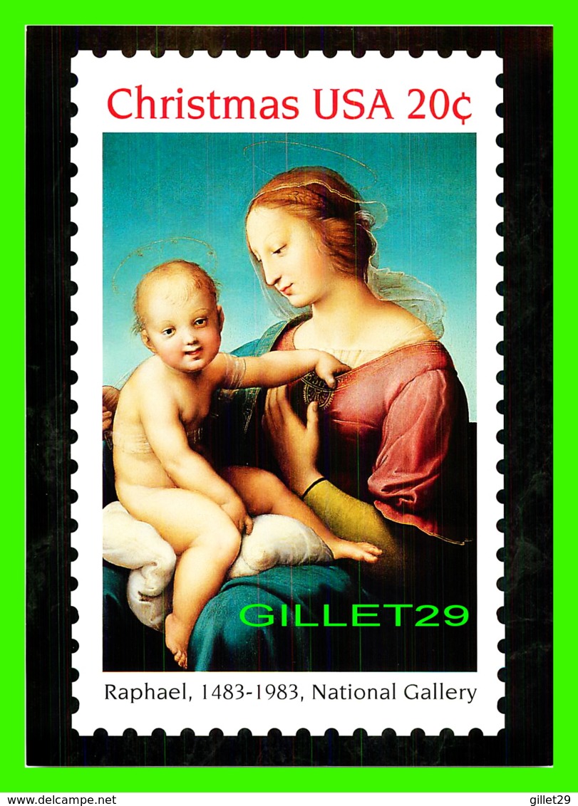 TIMBRES REPRÉSENTATIONS - CHRISTMAS - RAPHAEL (1483-1520) THE NICCOLINI-COWPER MADONNA - STAMP ISSUE, 1983 - - Timbres (représentations)