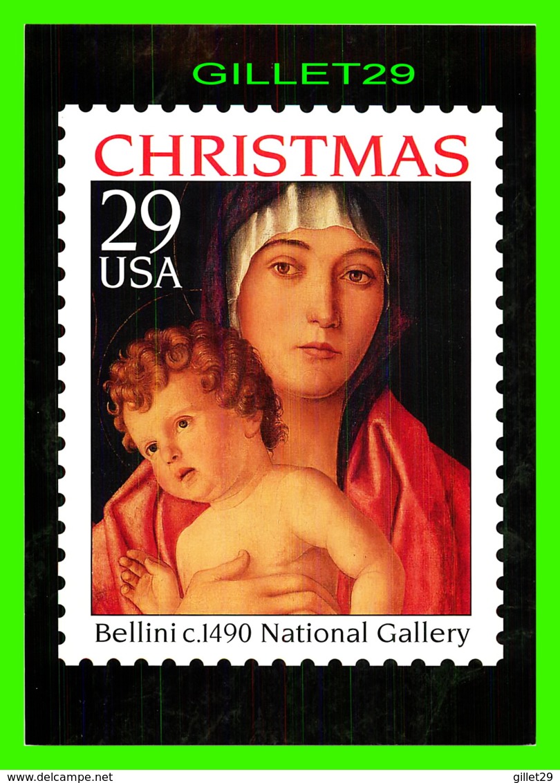 TIMBRES REPRÉSENTATIONS - CHRISTMAS - GIOVANNI BELLINI (1427-1516) MADONNA AND CHILD WITH SAINTS - STAMP ISSUE, 1992 - - Timbres (représentations)