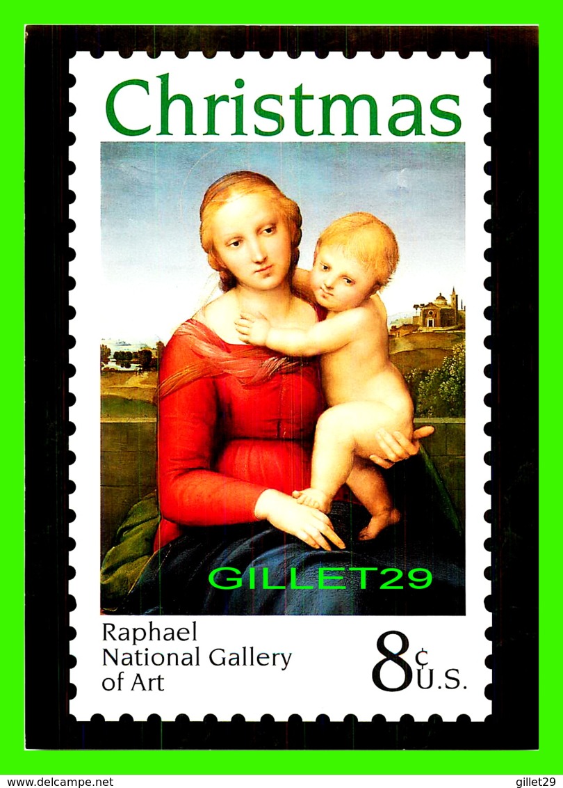 TIMBRES REPRÉSENTATIONS - CHRISTMAS - RAPHAEL (1483-1520) THE SMALL COWPER MADONNA  - STAMP ISSUE, 1973 - - Briefmarken (Abbildungen)