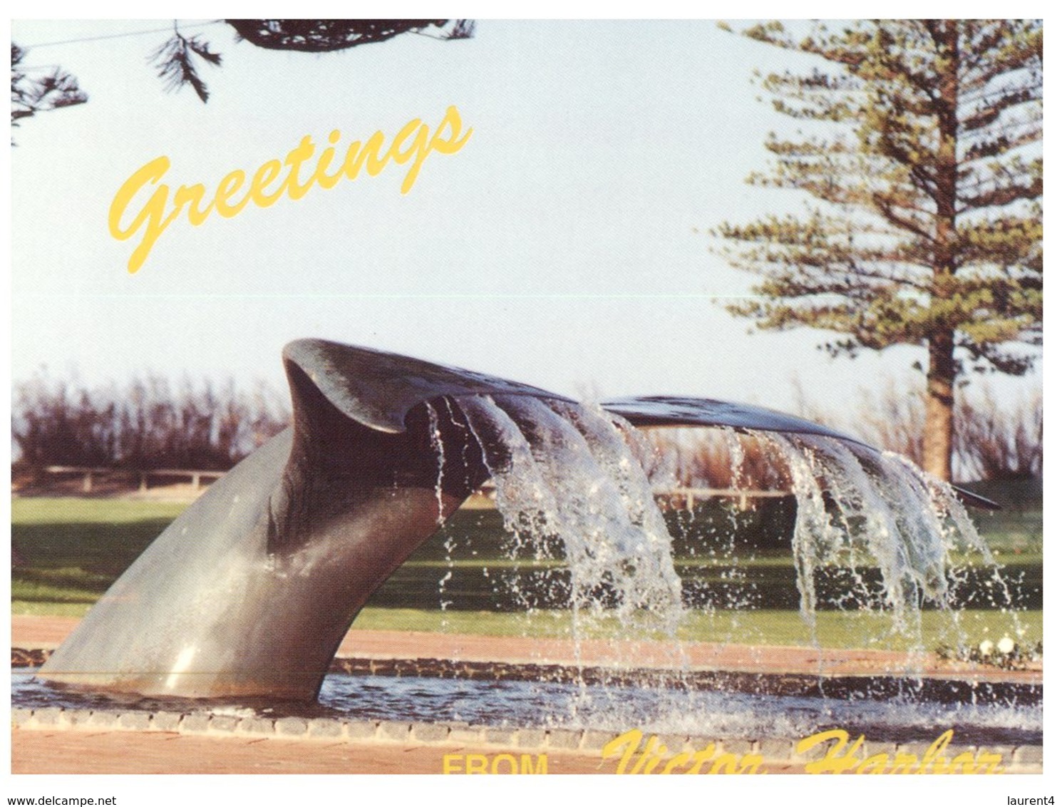 (190) Australia - SA - Victor Harbour (whale Tail Shape Fountain) - Victor Harbor