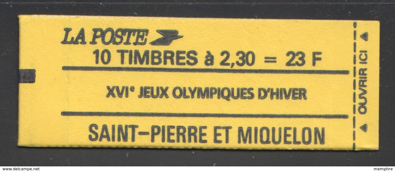1990 Carnet Des XVIè Jeux Olympiques D'hiver - Daté - Imperforates, Proofs & Errors