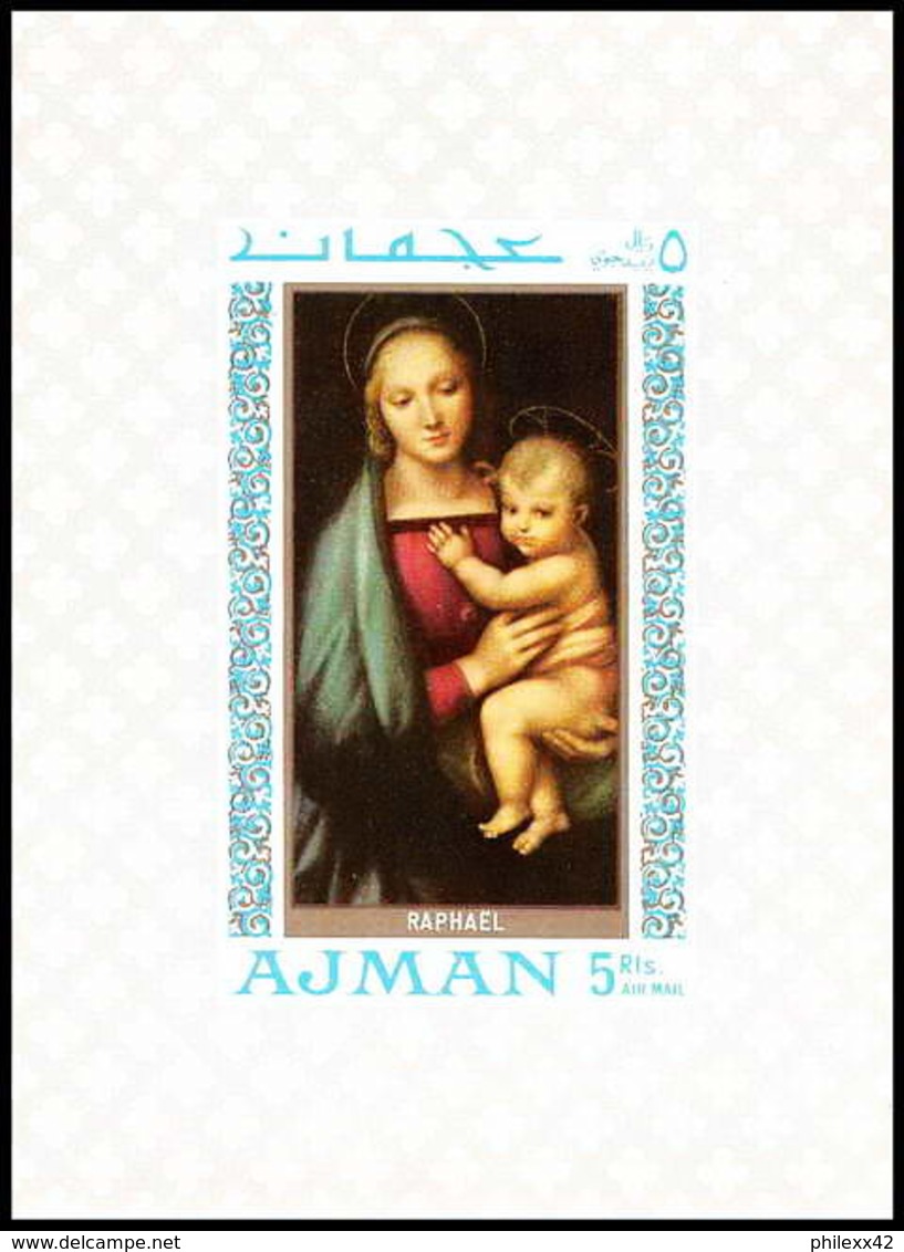 237 - Ajman MNH ** Mi Bloc N° 66 Tableau (tableaux Painting) Madonne Madonna Raphael - Ajman