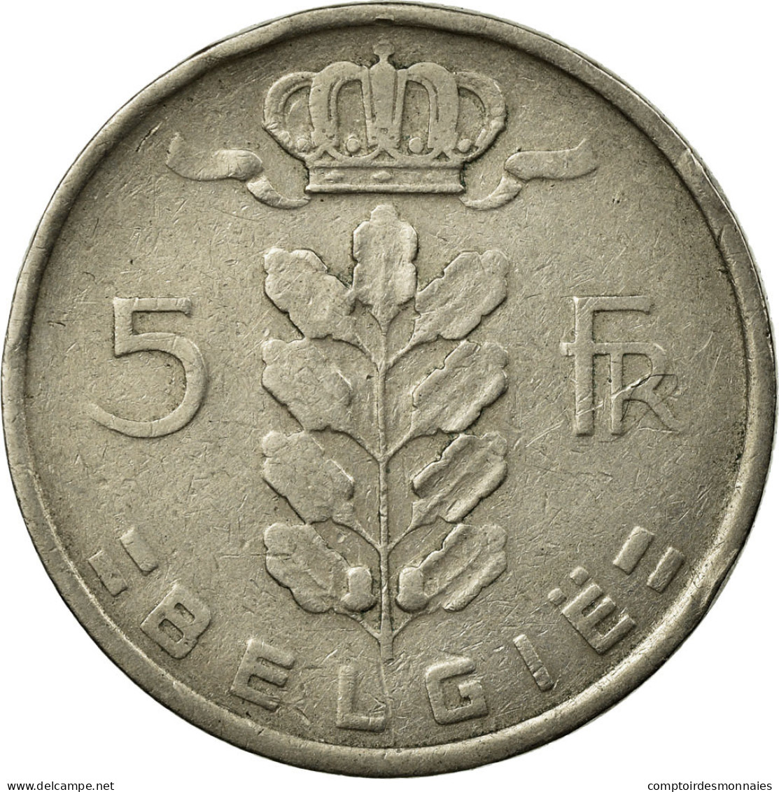 Monnaie, Belgique, 5 Francs, 5 Frank, 1950, TTB, Copper-nickel, KM:135.1 - 5 Franc