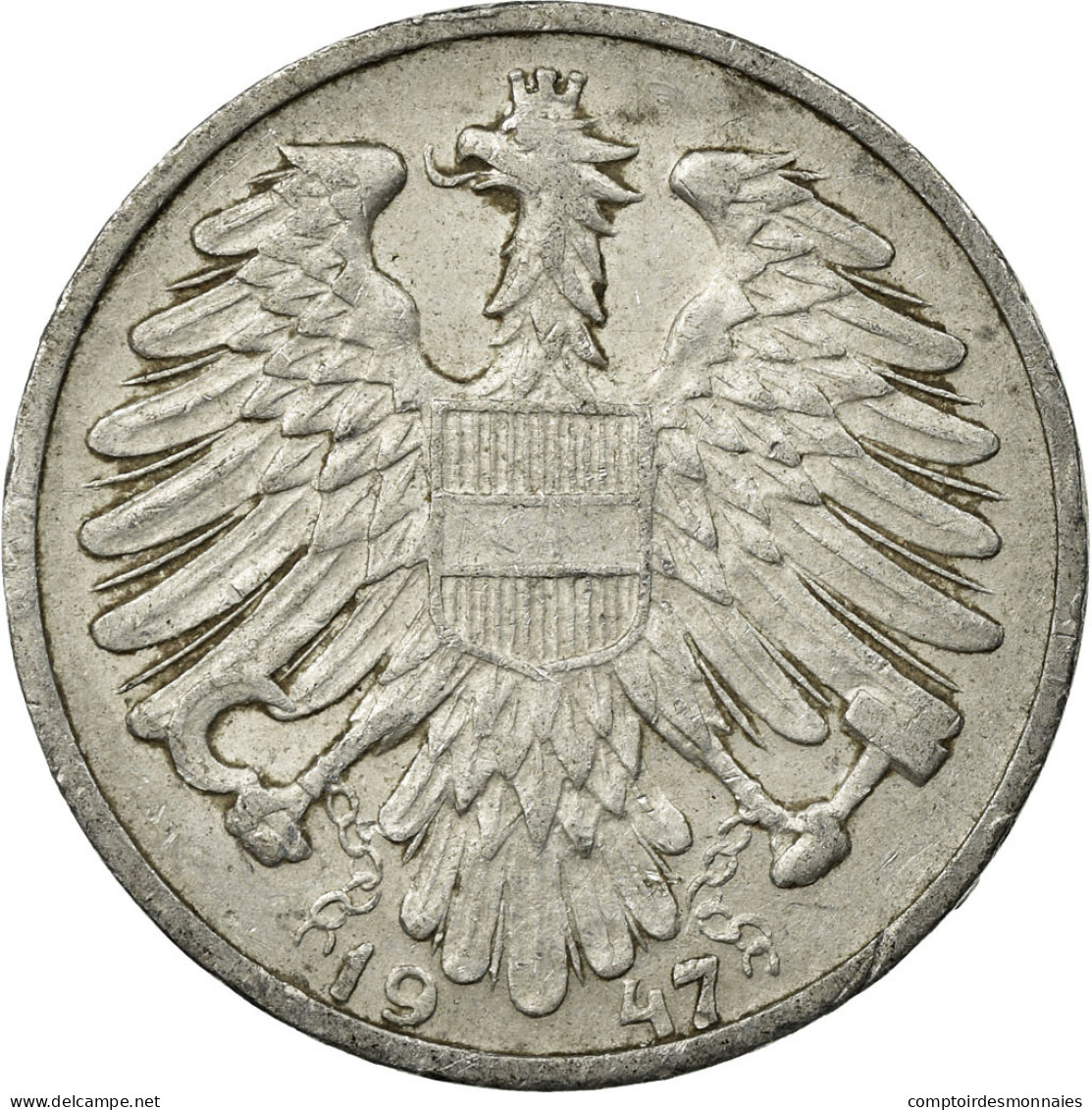 Monnaie, Autriche, Schilling, 1947, TB, Aluminium, KM:2871 - Autriche