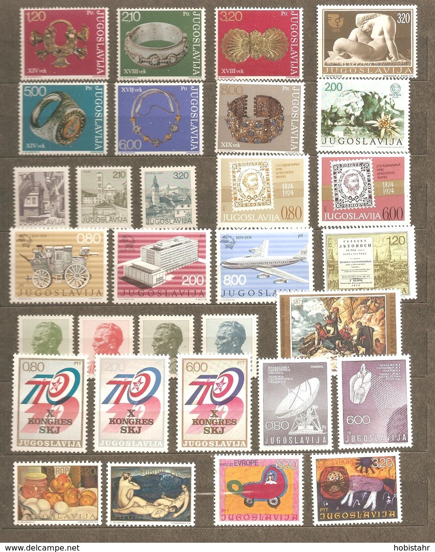 Yugoslavia - Different Complete Sets And Single Stamps, MNH - Collections, Lots & Series