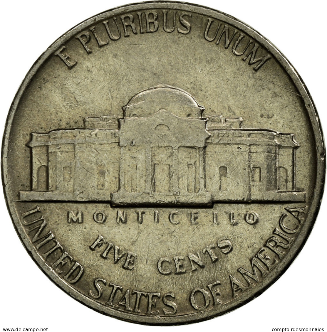 Monnaie, États-Unis, Jefferson Nickel, 5 Cents, 1980, U.S. Mint, Philadelphie - 1938-42: Pièces D'Avant Guerre