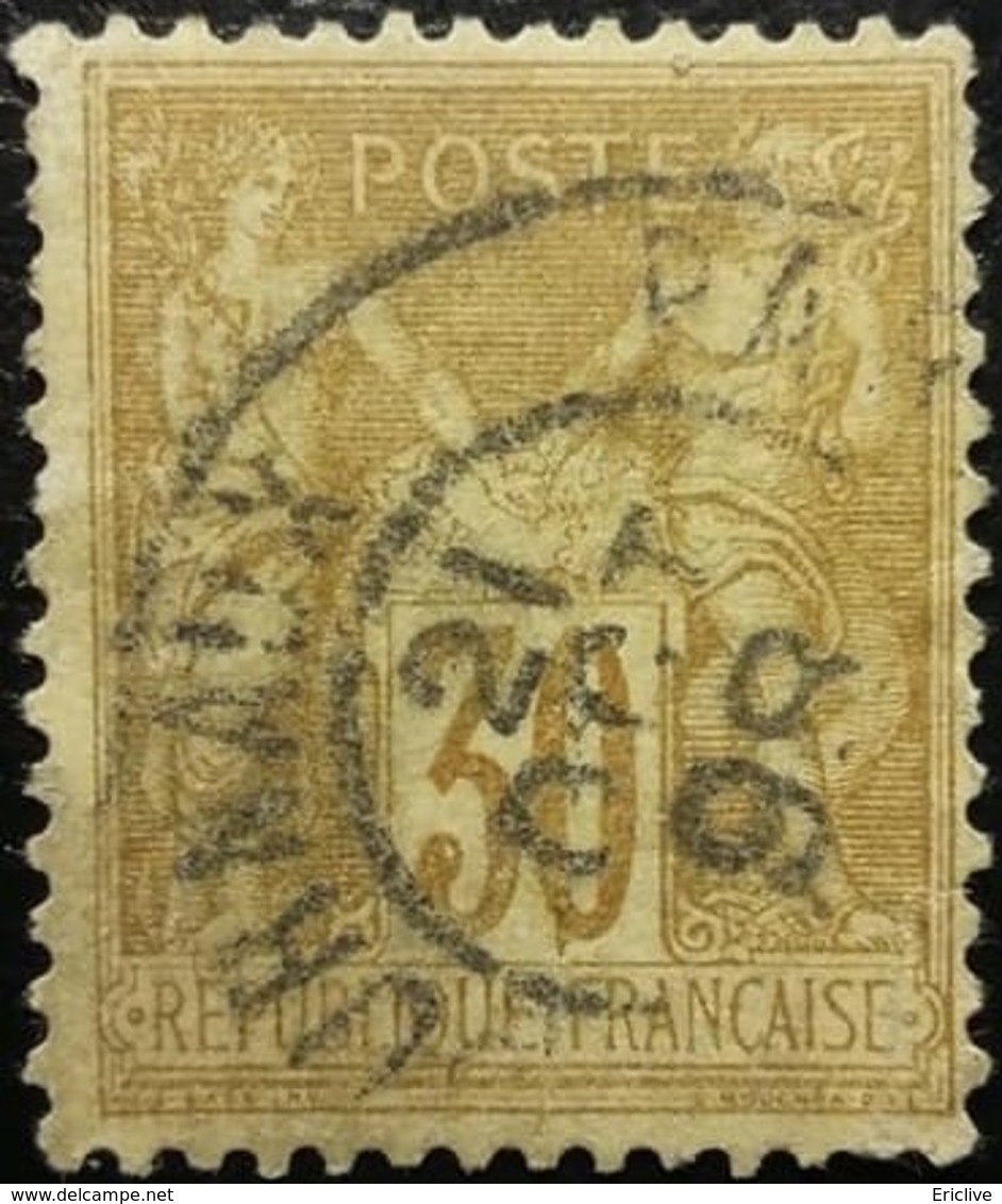 FRANCE N°80 Sage 30c Brun- Jaune. Oblitéré - 1876-1898 Sage (Type II)