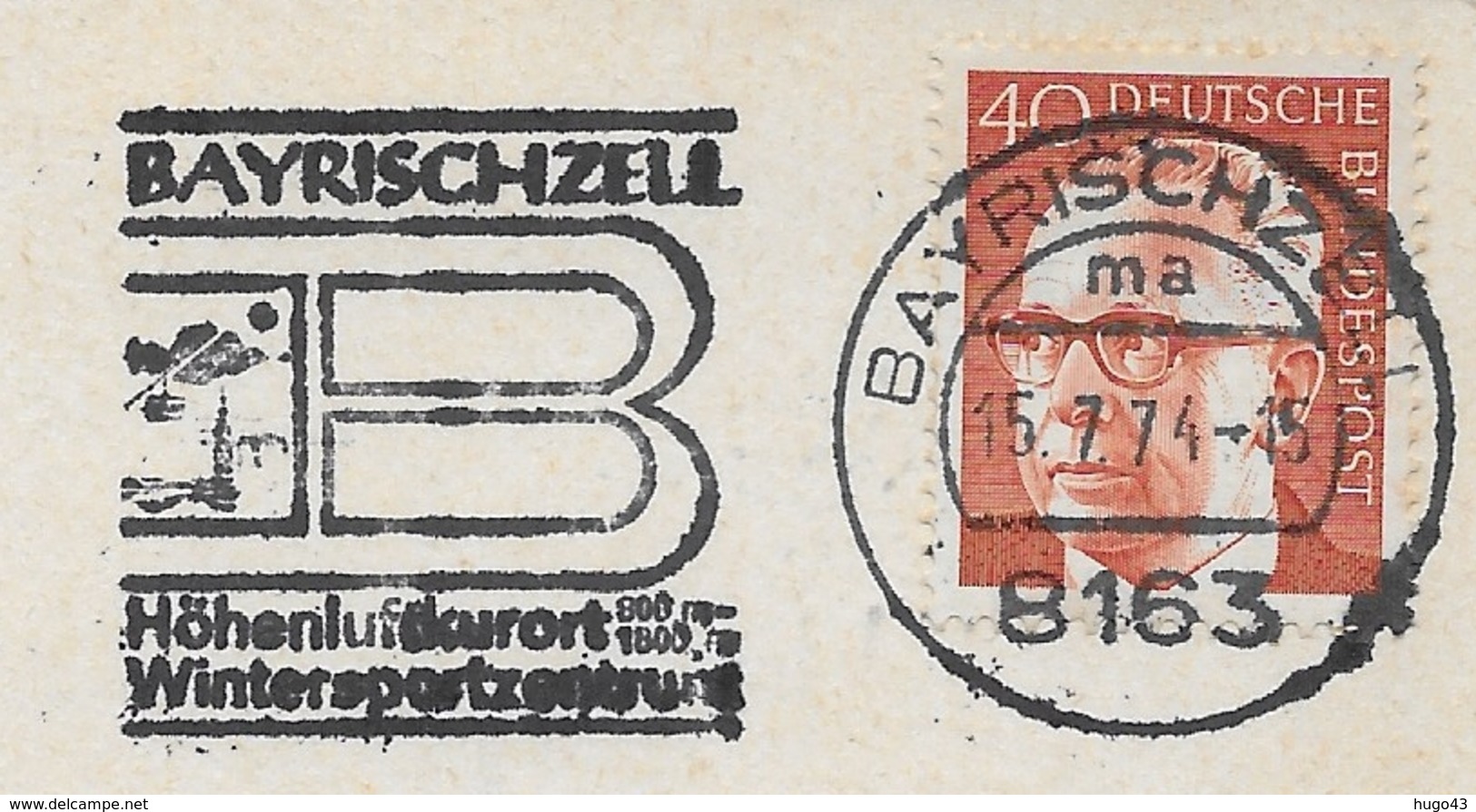 (RECTO / VERSO) BAYRISCHZELL EN 1974 - JUGENDBERGHAUS SUDELFELD - BELLE FLAMME - CPSM GF VOYAGEE - Miesbach