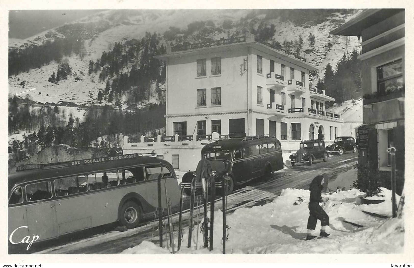 64)   GOURETTE  -  Hotel Edelweis  (  Autobus De Dax  - Pouillon - Peyrehorade  ) - Autres & Non Classés