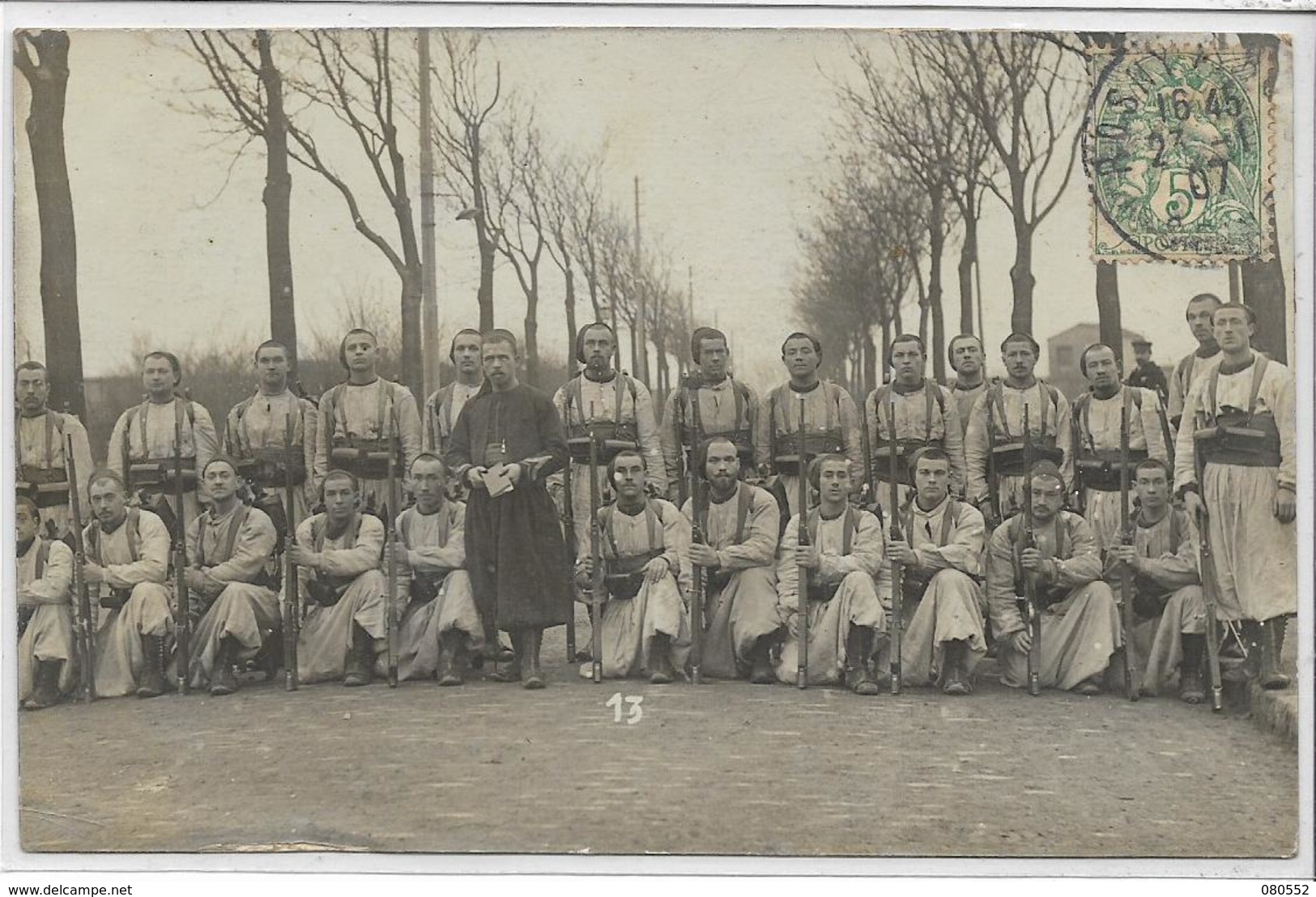 78 ROSNY . 4ème Légion De Zouaves , Carte-Photo , édit : Sans , écrite En 1907 ,  état Extra - Rosny Sur Seine