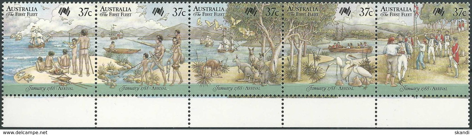 AUSTRALIEN 1988 Mi-Nr. 1074/78 ** MNH - Ungebraucht