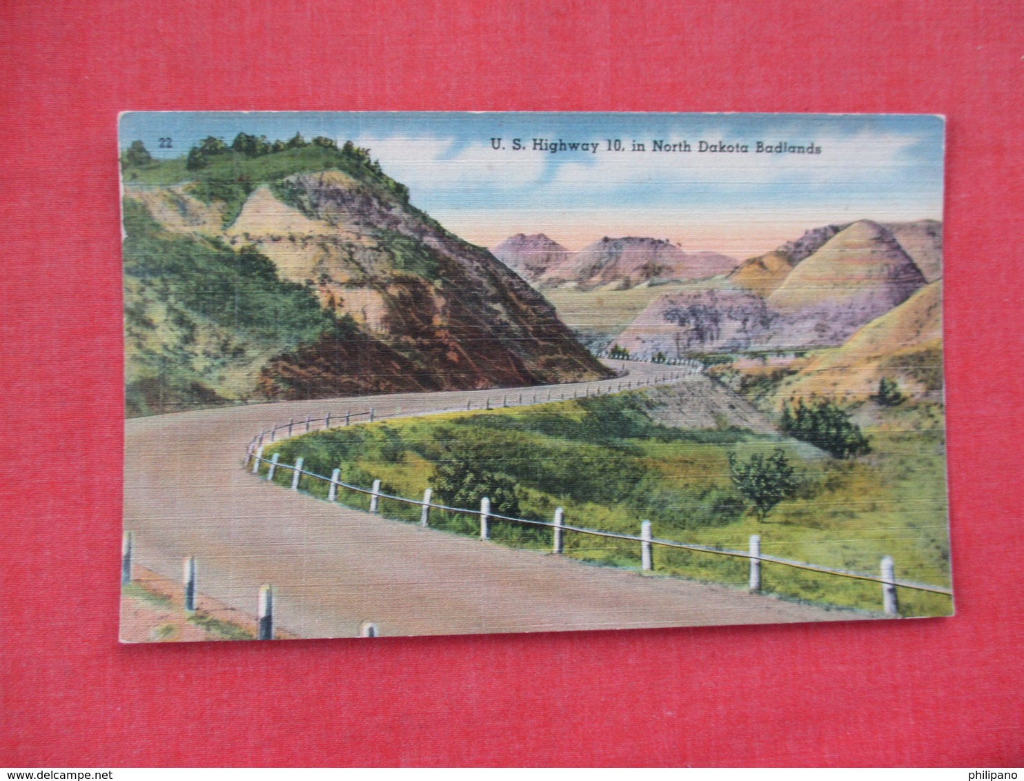 US Highway 10  Badlands    North Dakota >      Ref. 3082 - Andere & Zonder Classificatie