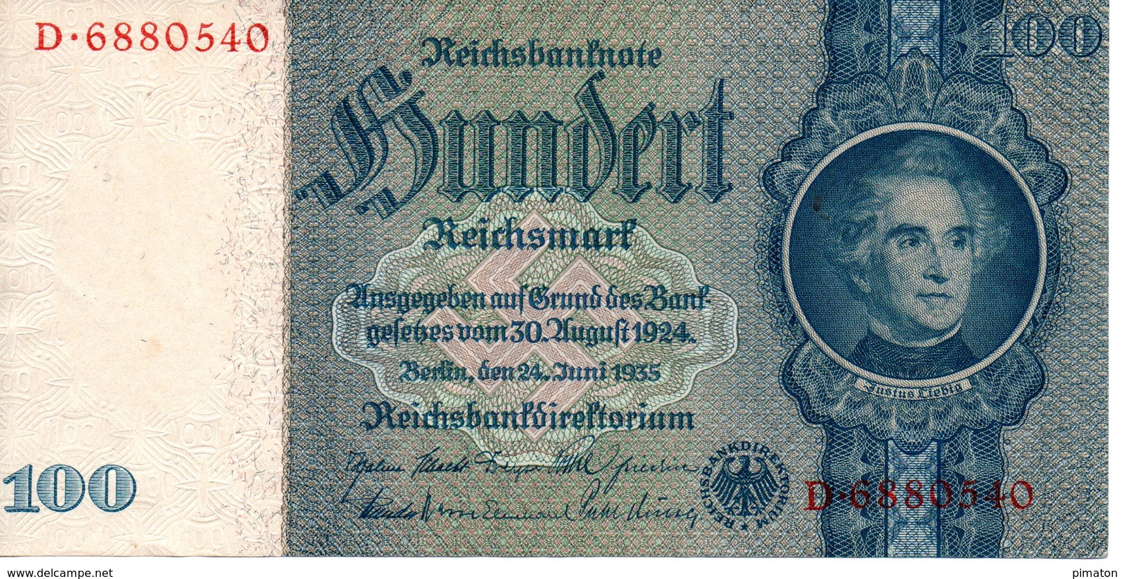 100 Mark    ( Berlin Aout 1924) - 100 Mark