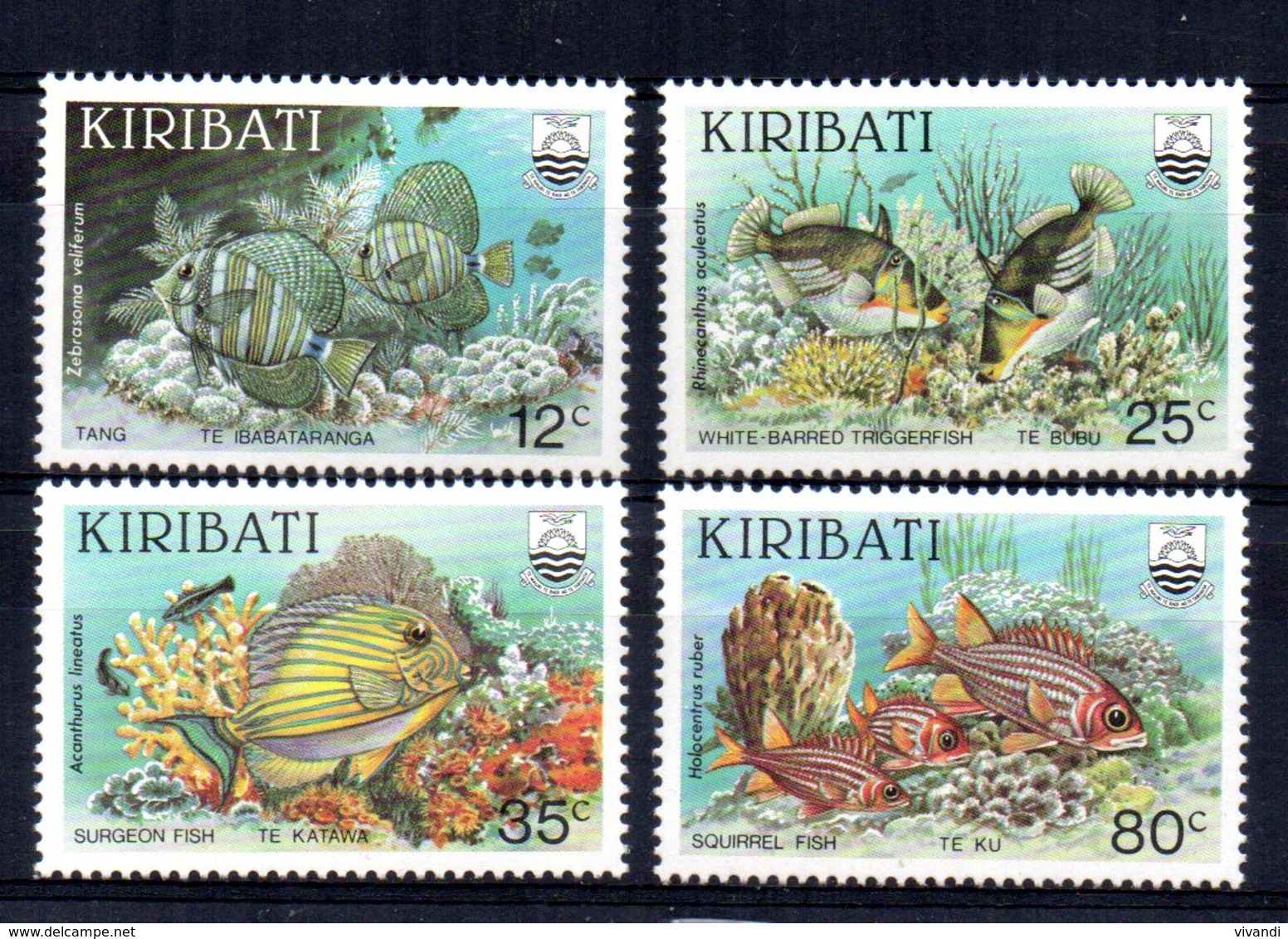 Kiribati - 1985 - Reef Fishes - MNH - Kiribati (1979-...)