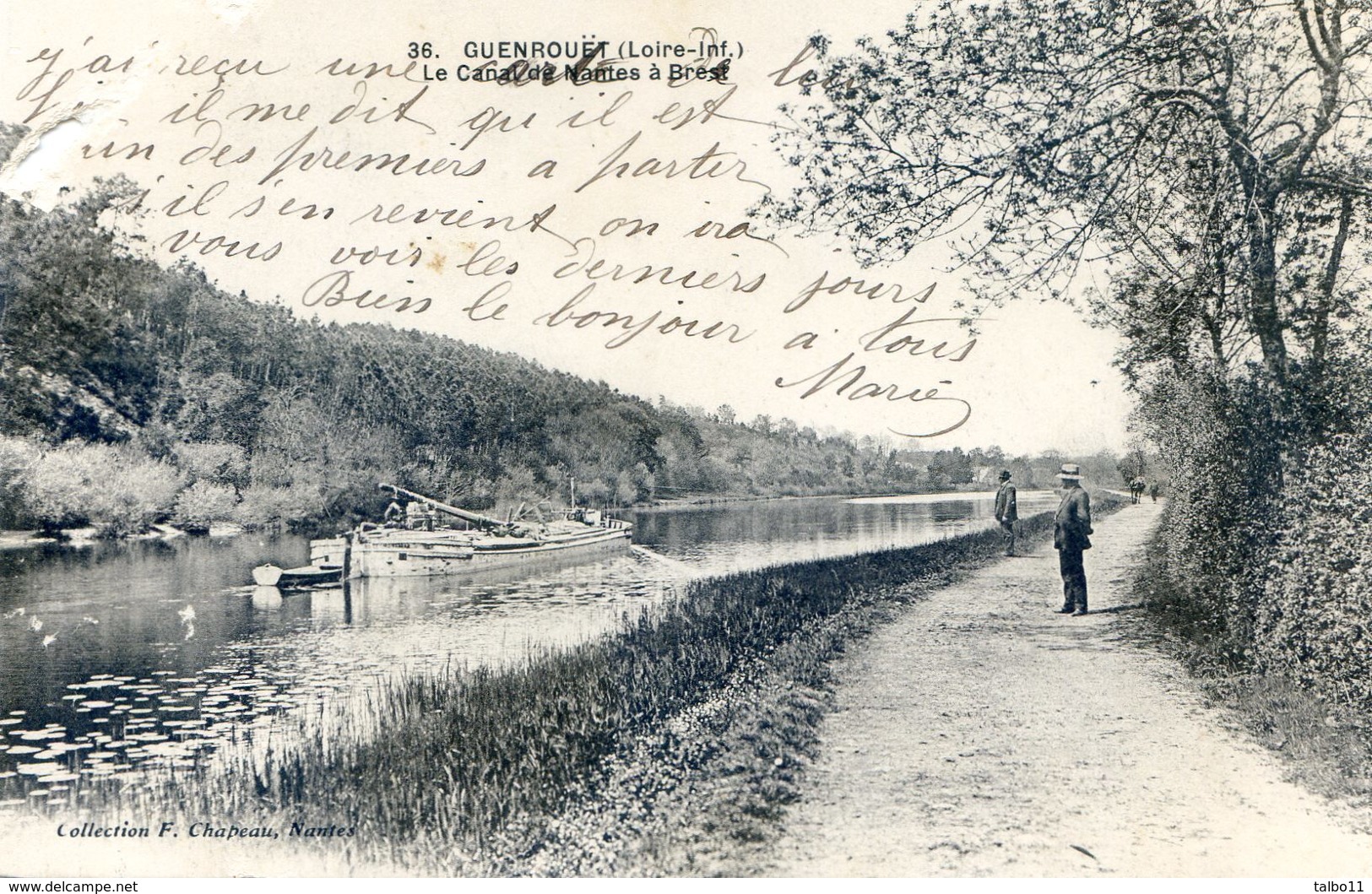 44 - Guenrouet - Le Canal De Nantes à Brest - Péniche - Guenrouet