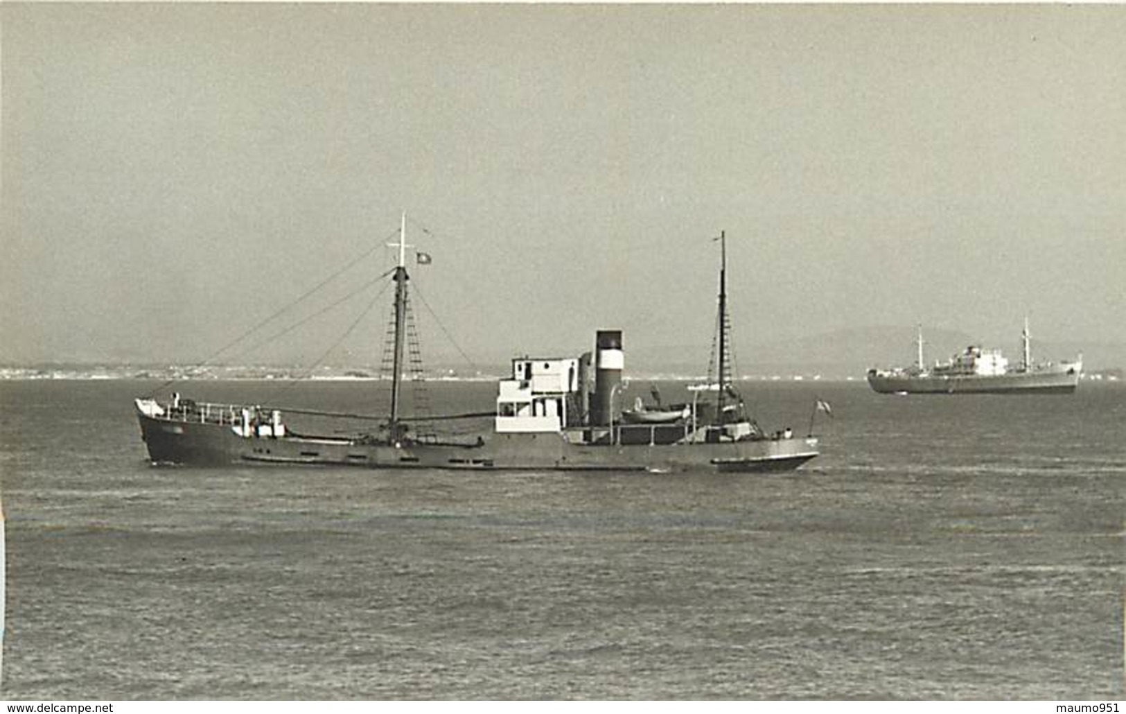 810 PHOTO BATEAU DE COMMERCE LE MARICARMEN  DE 1953 CATEGORIE ?T -  PREFIXE S.S - FORMAT C.P.A - Schiffe