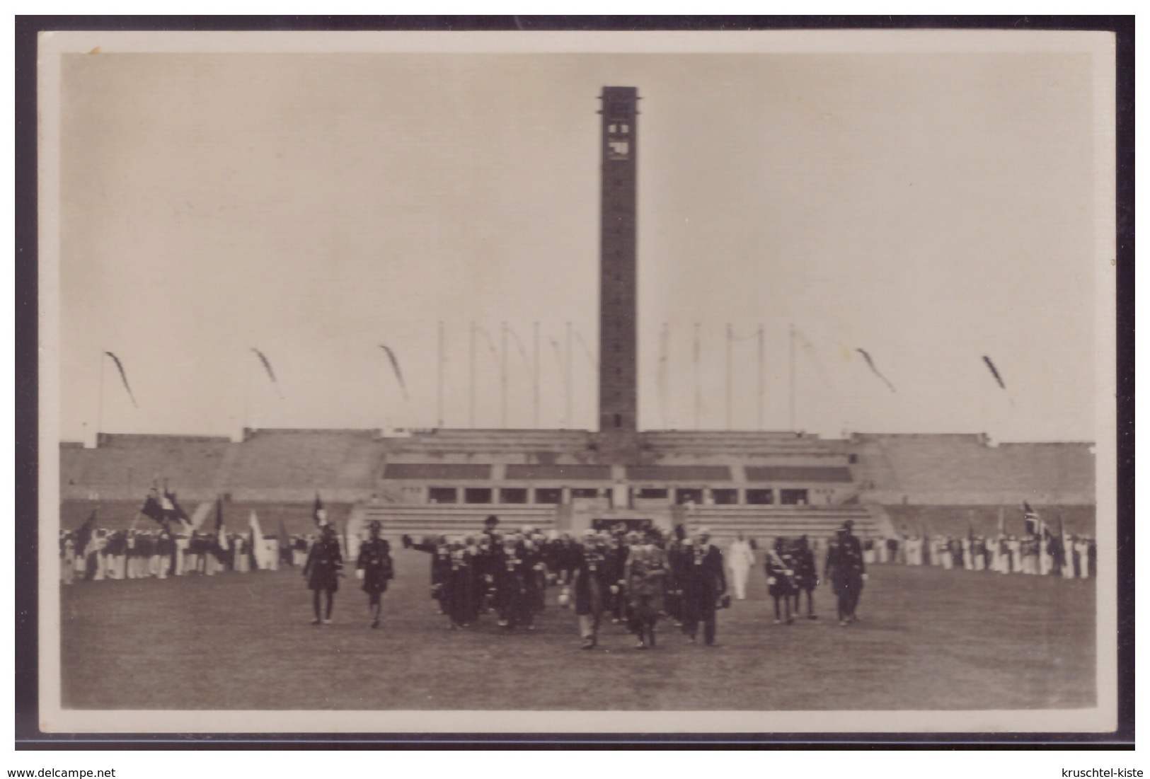 DT-Reich (006758) Propagandakarte, Der Führer Schreitet Zur Eröffnung Des Olympia- Stadions, Gelaufen Mit SST Berlin - Briefe U. Dokumente