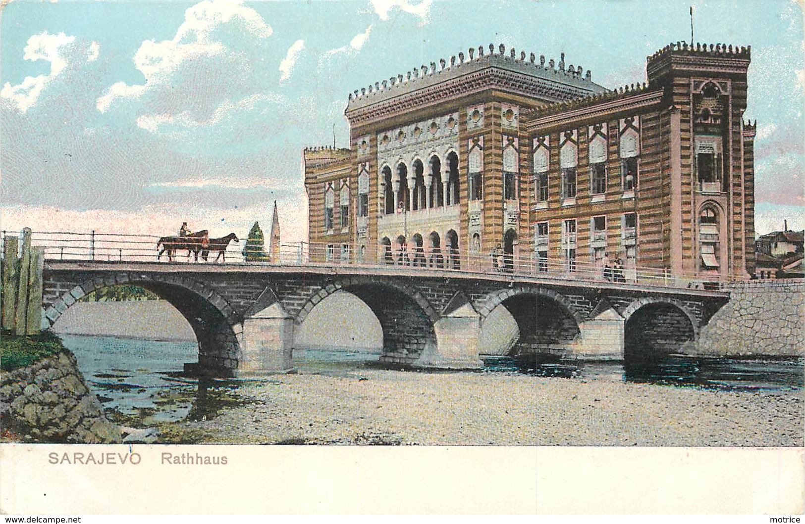 SARAJEVO - Rathhaus.(dos Carte Publicitaire Le Purgène). - Bosnie-Herzegovine