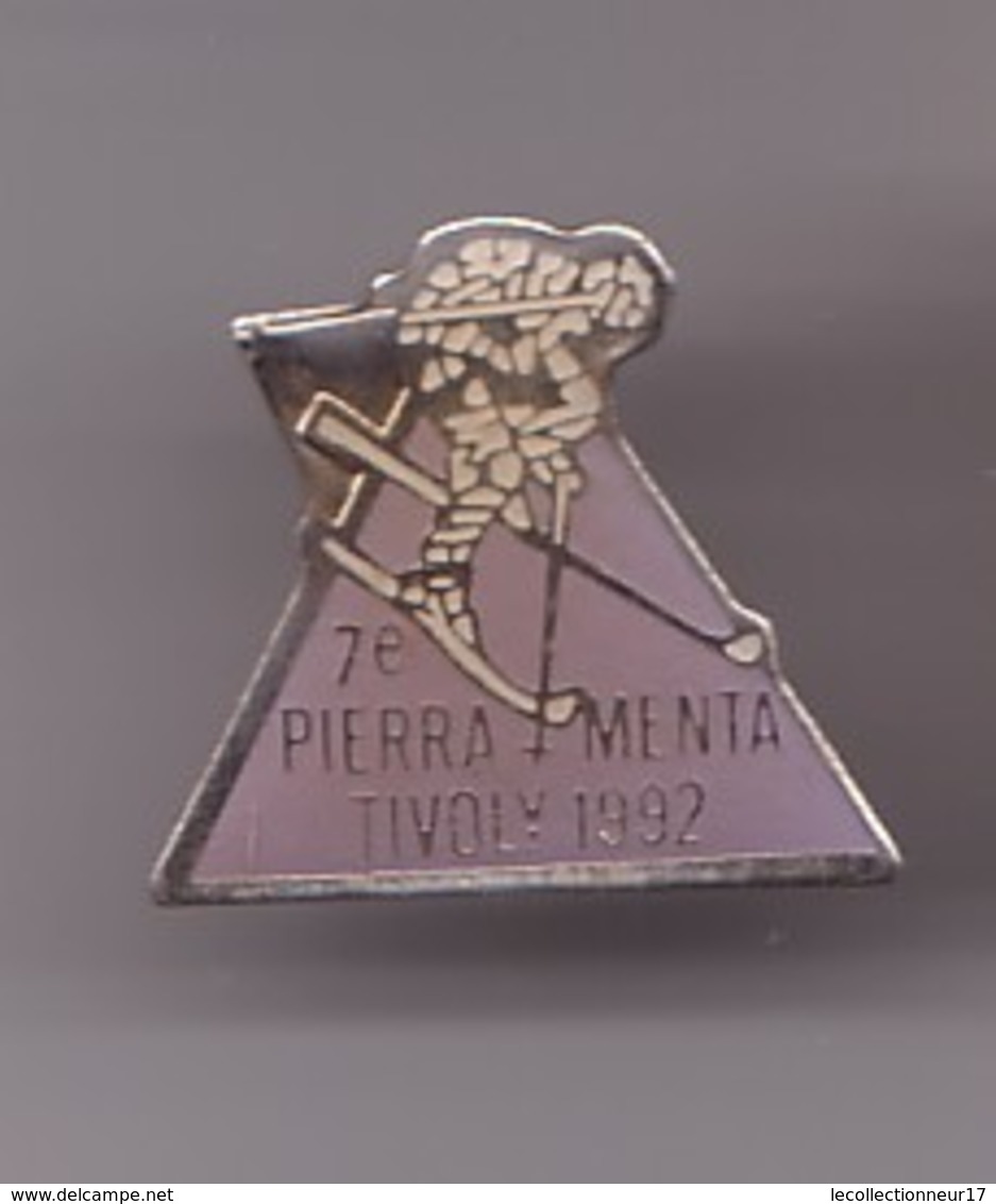 Pin's 7 Eme Piera Menta Tivoly 1992 Ski Skieur Réf 1200 - Winter Sports