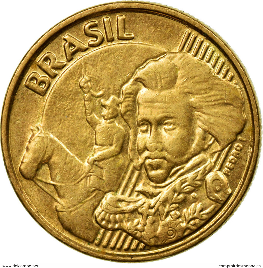 Monnaie, Brésil, 10 Centavos, 2014, TTB, Bronze Plated Steel - Brésil