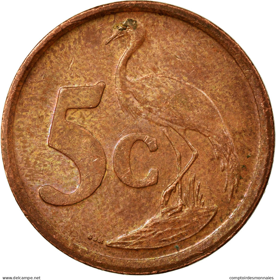 Monnaie, Afrique Du Sud, 5 Cents, 2003, TTB, Copper Plated Steel, KM:324 - Afrique Du Sud