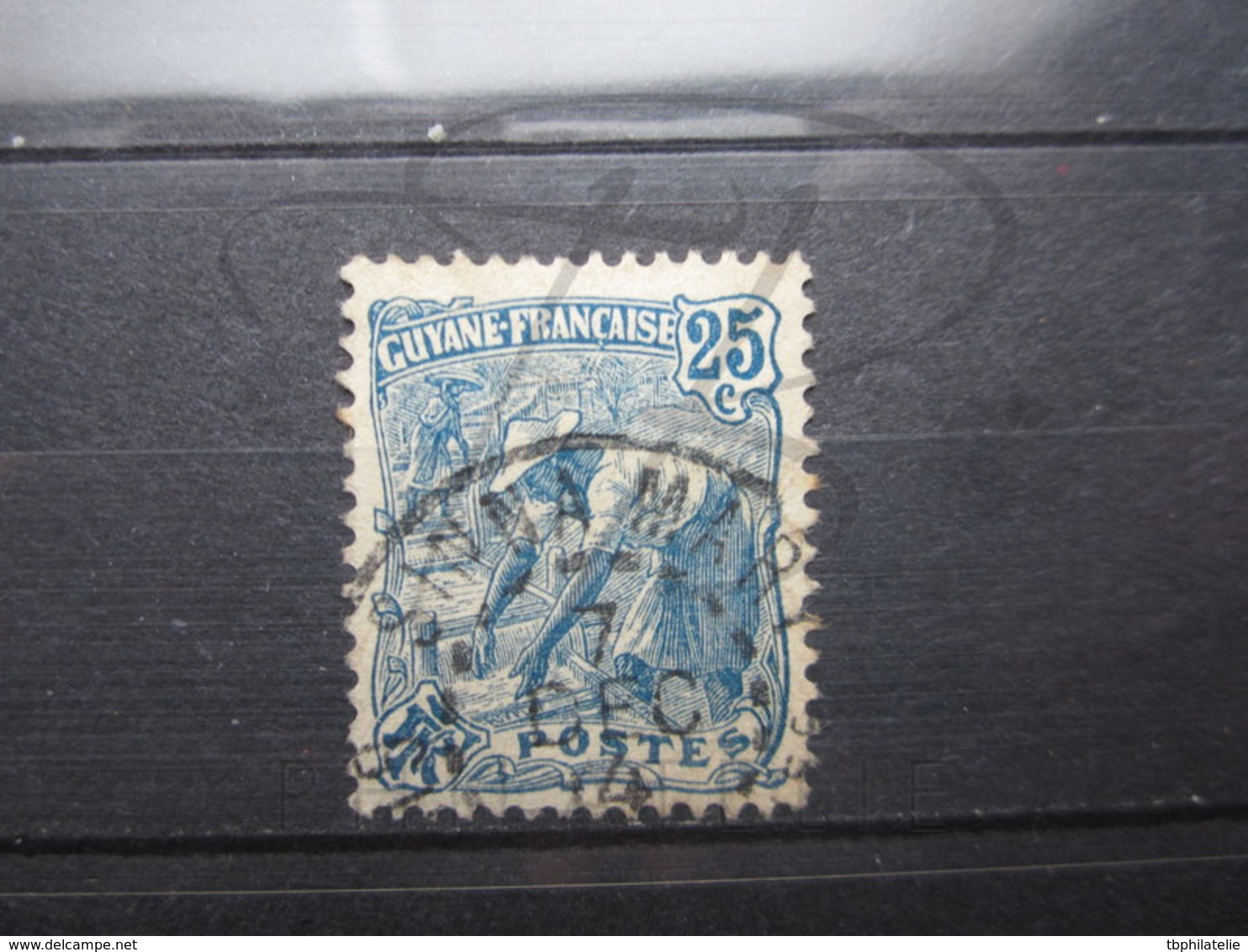 VEND TIMBRE DE GUYANE N° 56 , CACHET " SINNAMARY " !!! - Oblitérés