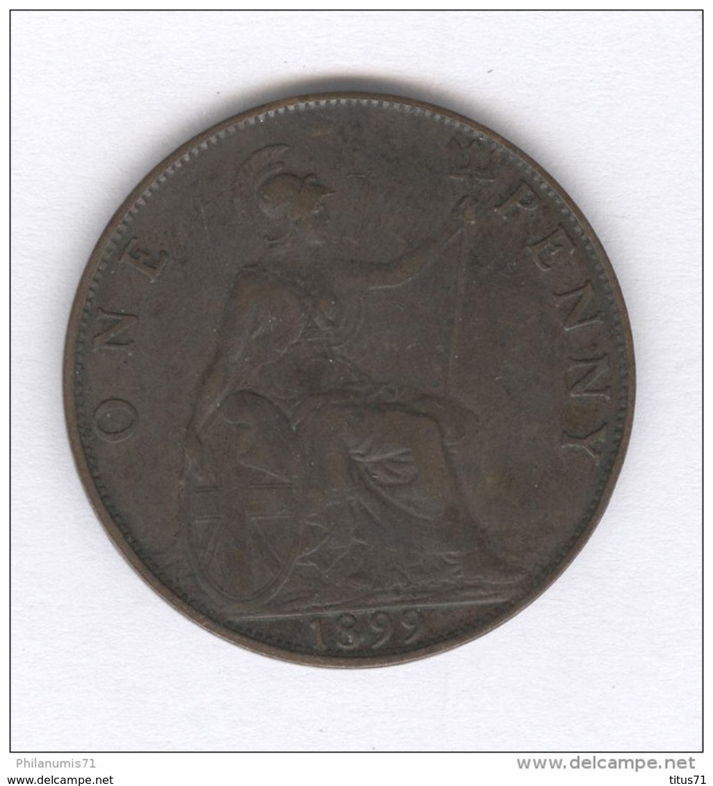 1 Penny Grande Bretagne / United Kingdom 1899 - Victoria - TTB - B. 1 Farthing