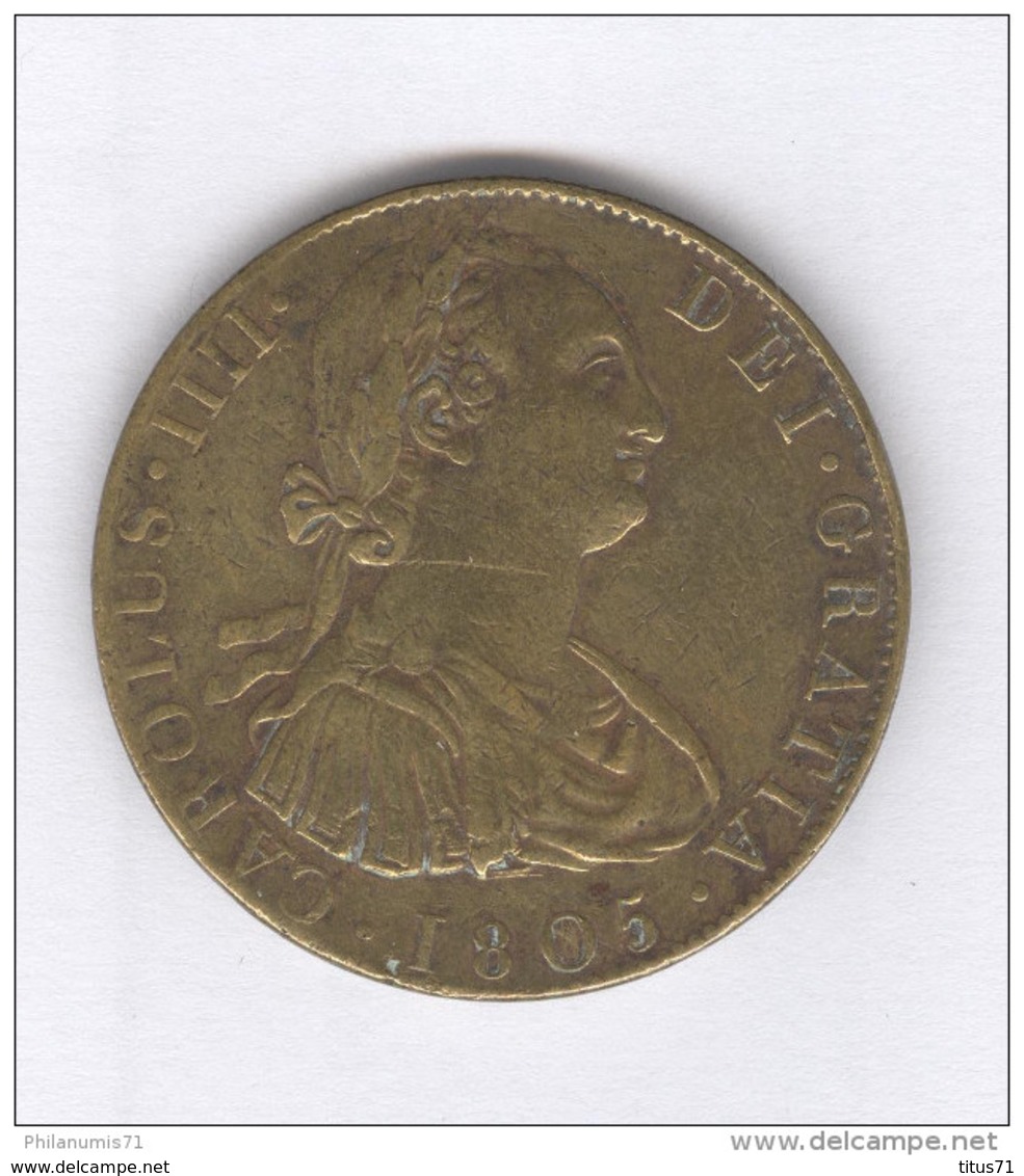 Médaille Carolus IIII Dei Gracias 1805 - 38 Mm - Bronze - Royaux/De Noblesse