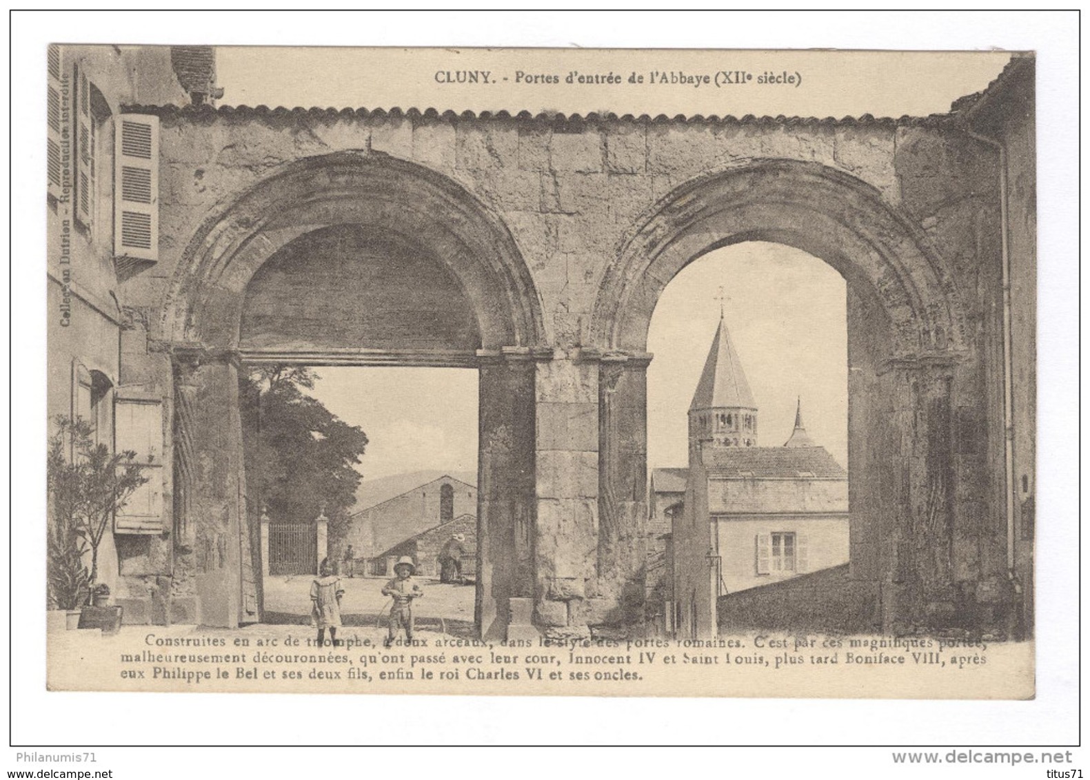 CPA Cluny - Portes D'entrée De L'Abbaye (XIIès) - Non  Circulée - Cluny