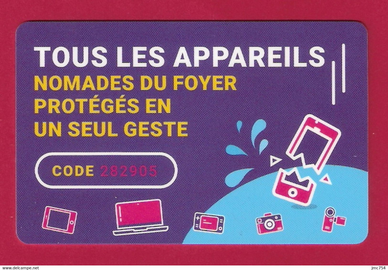 Carte Cadeau CARREFOUR.  Assurance Appareils Nomades.   Gift Card.  Geschenkkarte.  Carta Regalo. - Cartes Cadeaux