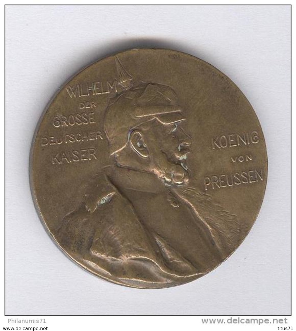 Médaille Allemagne 100 ème Anniversaire De La Naissance De Guillaume 1er / Wilhelm I - 1897 - Autres & Non Classés