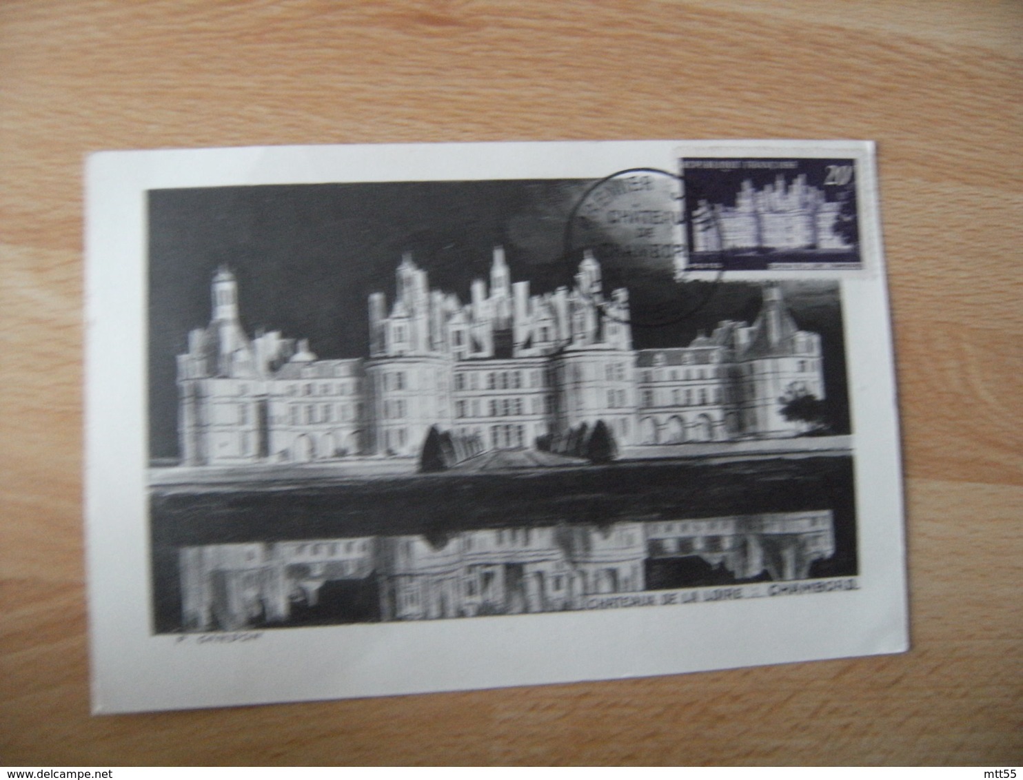 1952 Chateau Chambord  Cm Carte Maximum - 1950-1959