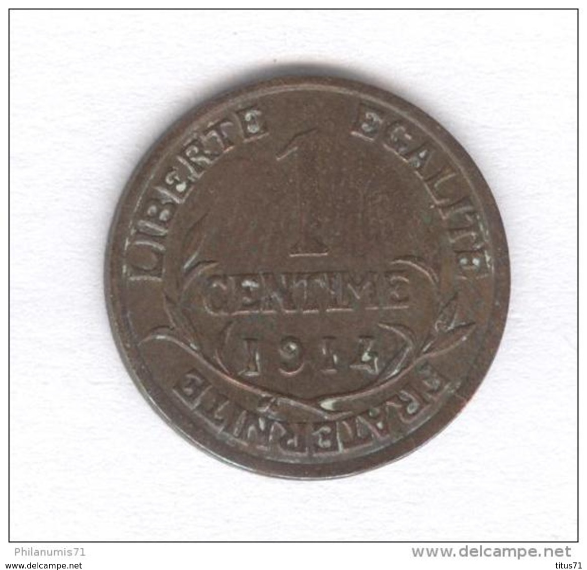 1 Centime France - 1914 - Other & Unclassified