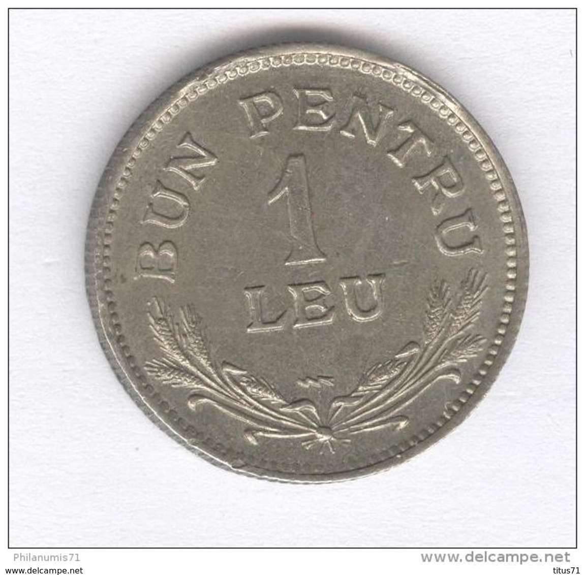 1 Leu ( Bon Pour ) Roumanie / Romania 1924 - Monnaie De Necéssité - Rumänien