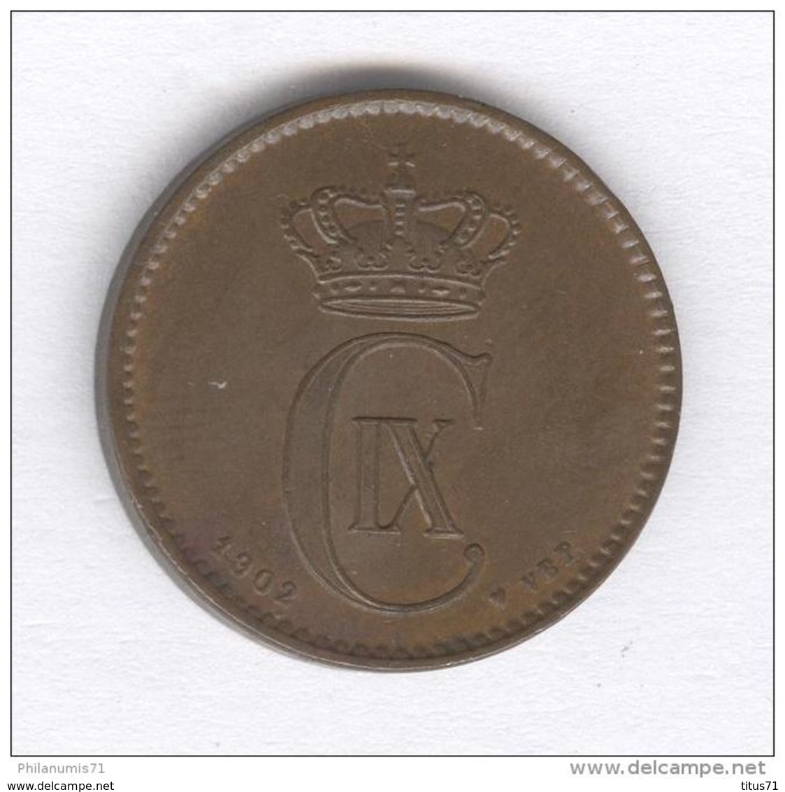 2 Ore Danemark 1902 - Denmark