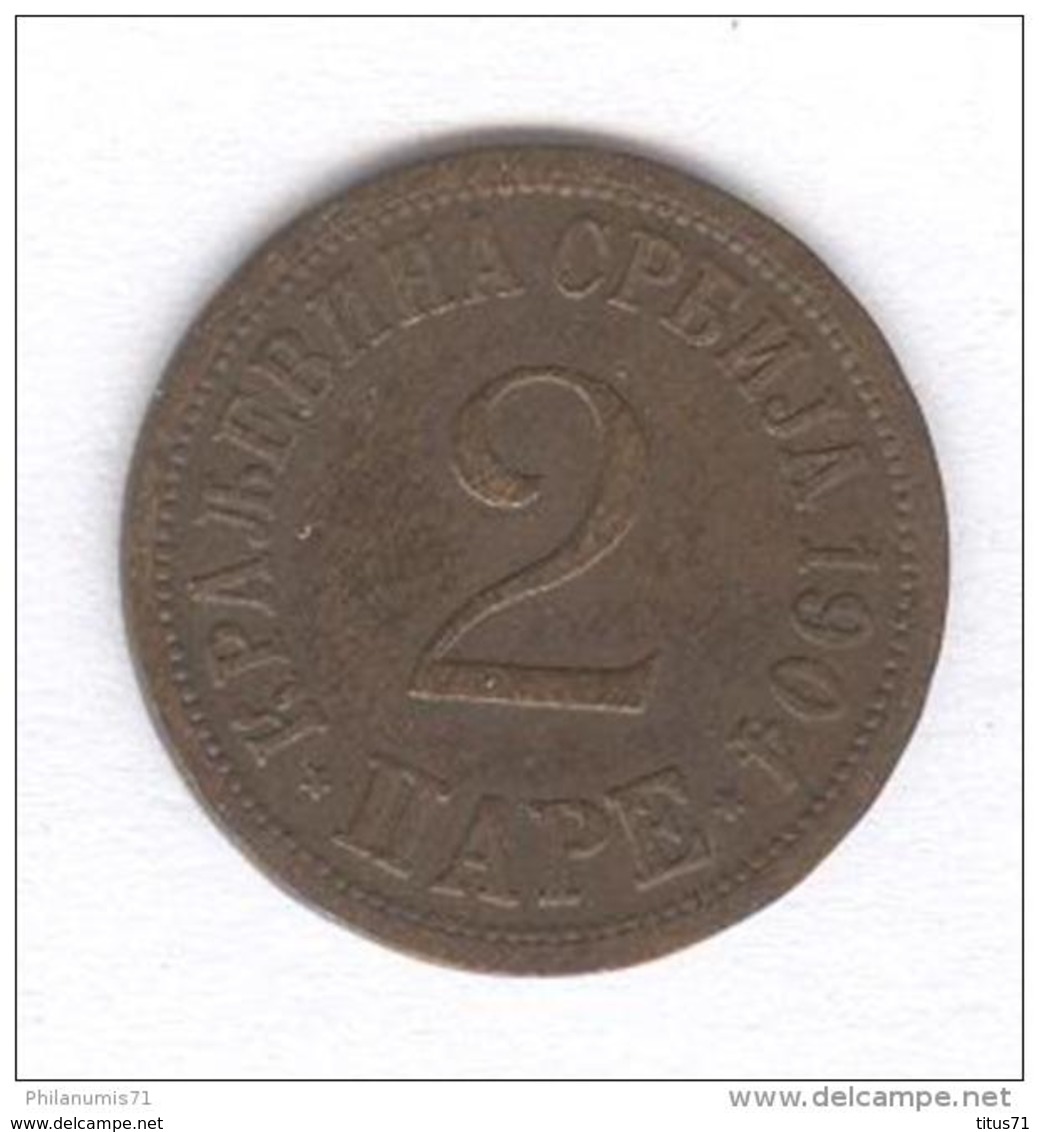 2 Para Yougoslavie 1904 - Yugoslavia