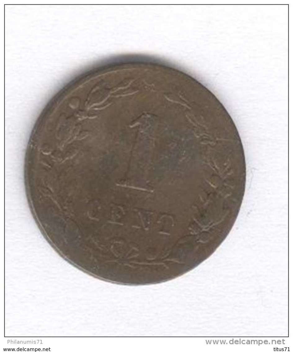 1 Centime Pays Bas / Nederland 1882 - 1849-1890: Willem III.