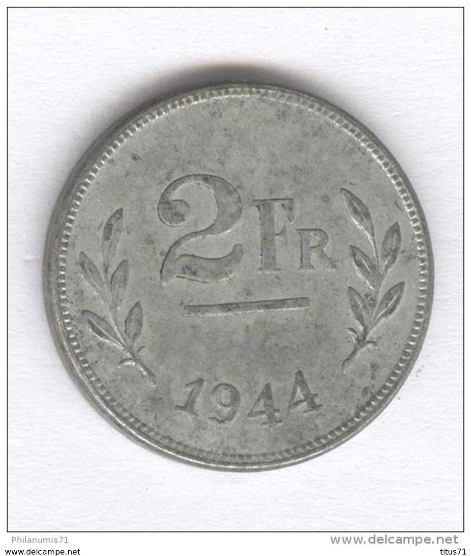 2 Francs Belgique / Belgium 1944 " Libération " - 2 Francs (1944 Libération)