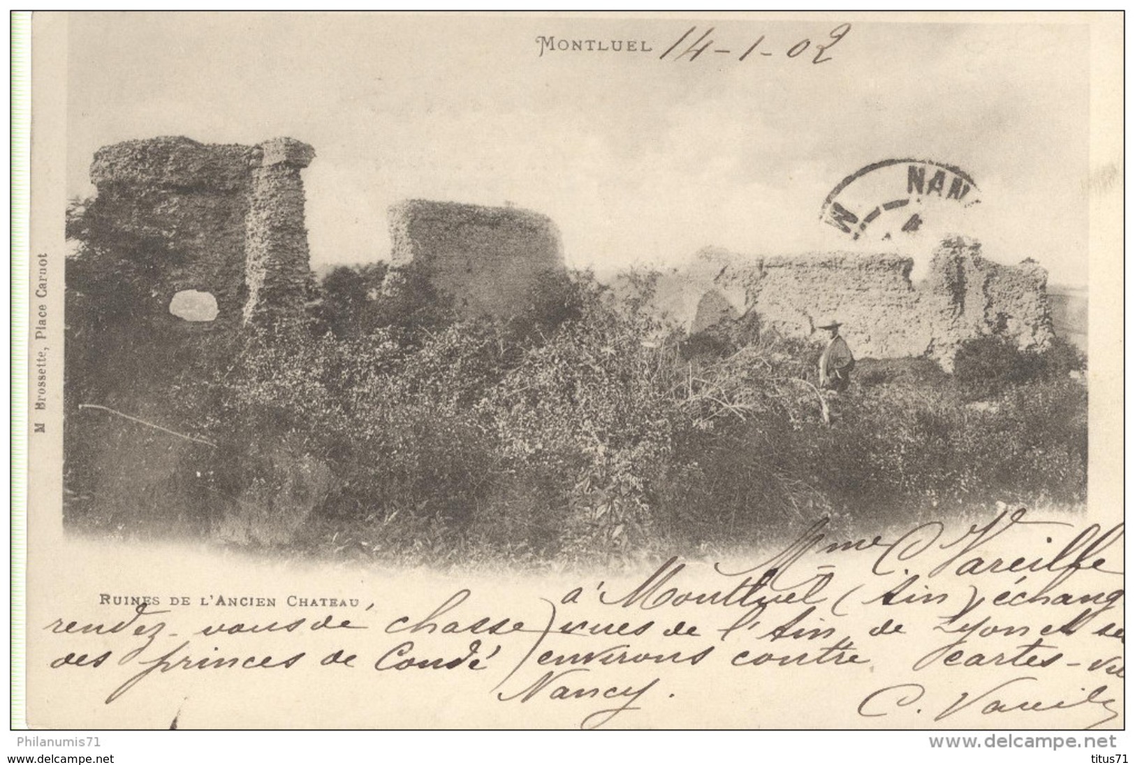 CPA - Montluel - Ruines De L'Ancien Château - Circulée 1902 - Montluel