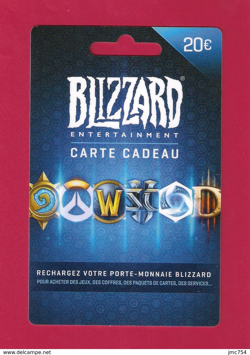 Carte Cadeau  BLIZZARD.    Gift Card.  Geschenkkaart.  Tarjeta Regalo. - Cartes Cadeaux