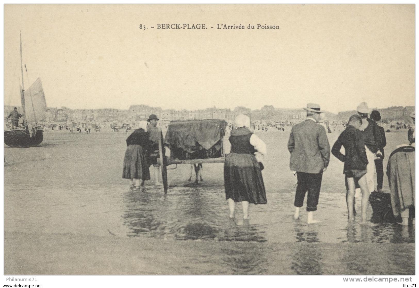 CPA Berck Plage - L'Arrivée Du Poisson - Non Circulée - Berck