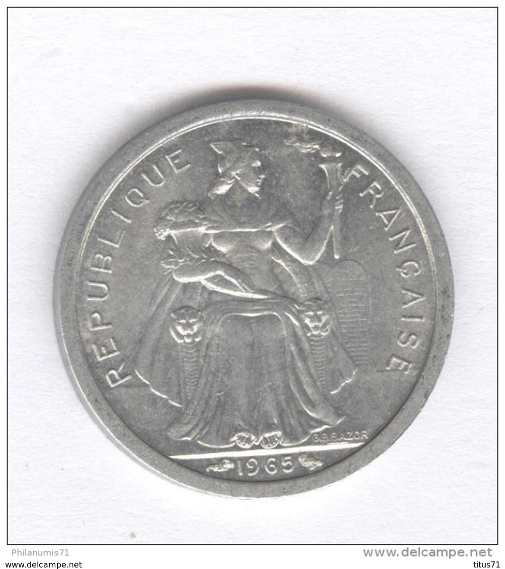 1 Franc Polynésie Française 1965 TTB+ - Polinesia Francesa